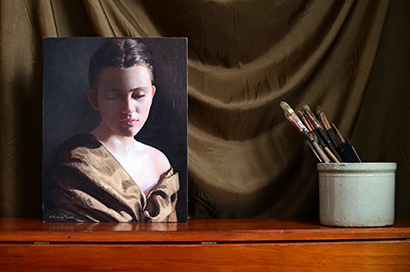 photo of a realistic painting