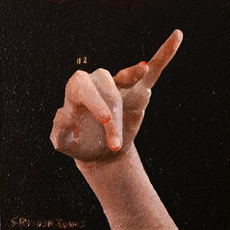 Oil Painting of Hand