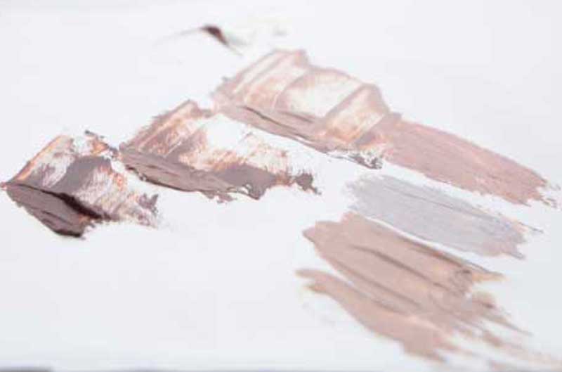 Range of skin tones in oil paint