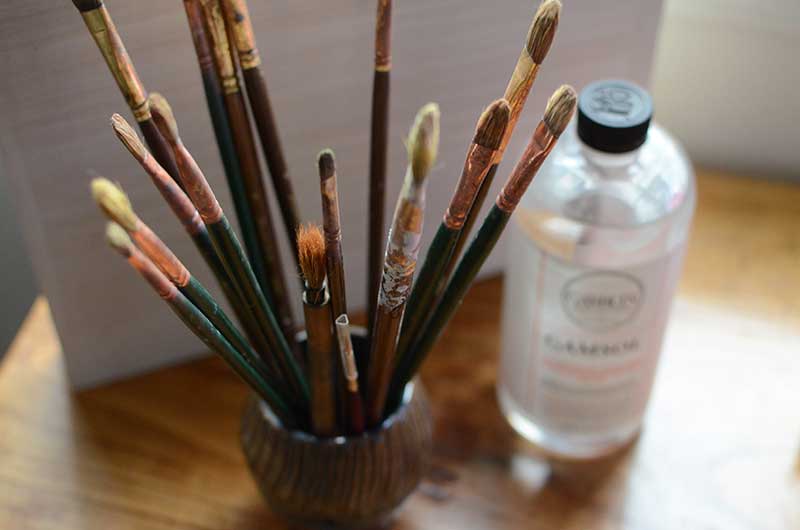 Photo of painting supplies for realism.
